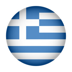 Circular Icon Featuring Diverse European Country Flag Greece