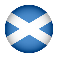 Circular Icon Featuring Diverse European Country Flag Scotland