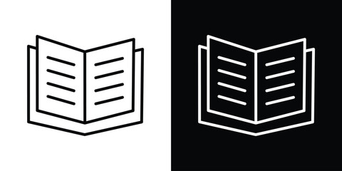Book icon Graphic vector set for ui design