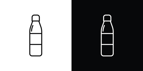 Bottle icon Graphic vector set for ui design