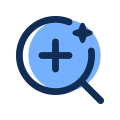 zoom in ai filled line icon