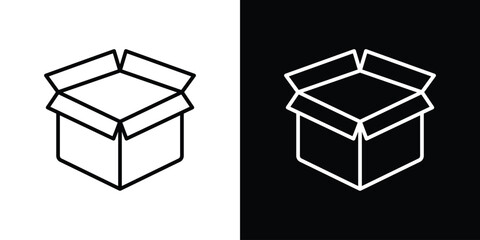 Box icon Graphic vector set for ui design