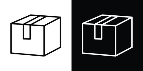 Box icon Graphic vector set for ui design