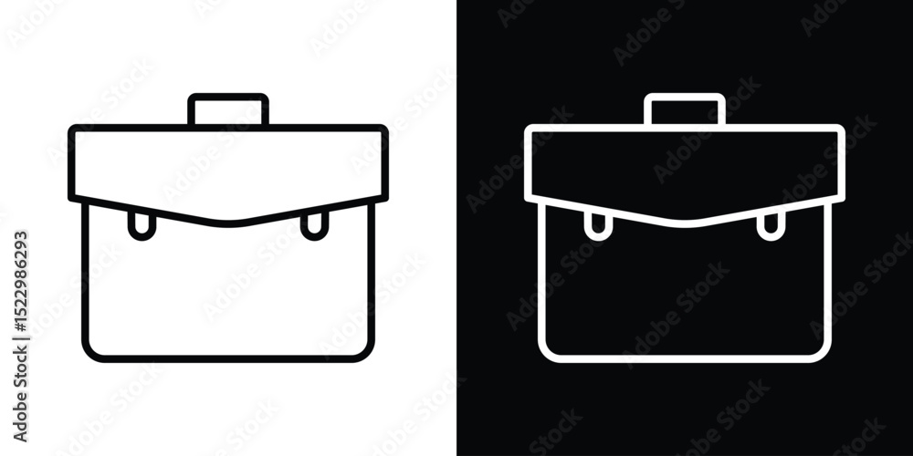 Poster briefcase icon graphic vector set for ui design