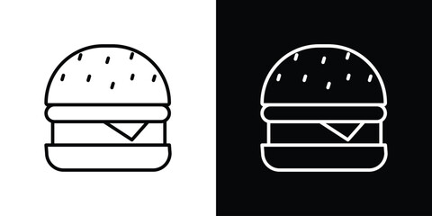 Burger icon Graphic vector set for ui design