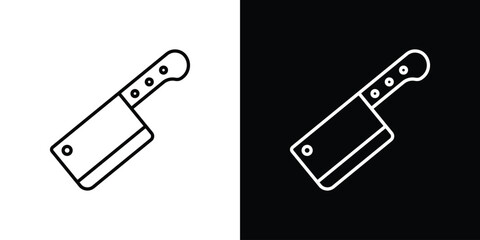 Butcher knife icon Graphic vector set for ui design