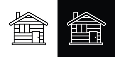 Cabin icon Graphic vector set for ui design