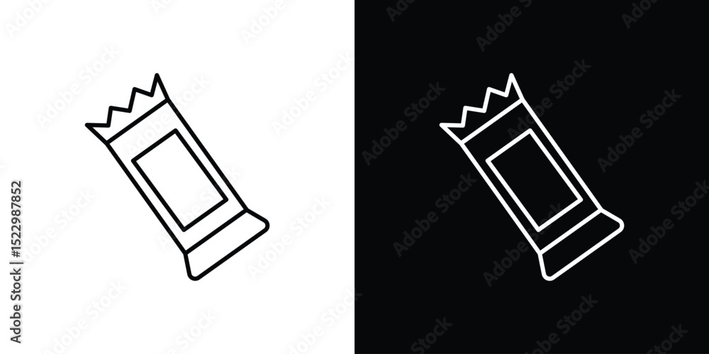 Poster candy-bar icon graphic vector set for ui design