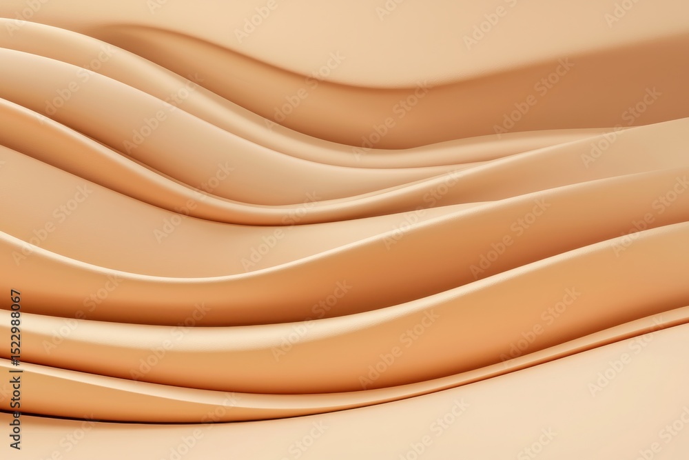 Canvas Prints soft curves and flowing lines in warm beige tones for backgrounds