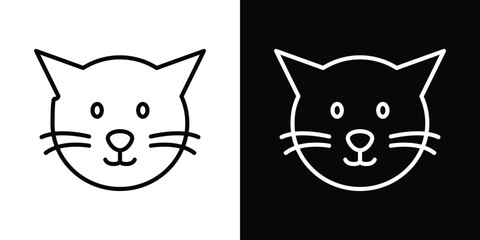 Cat icon Graphic vector set for ui design