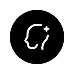 ai assistant circular line icon