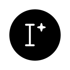 ai input circular line icon