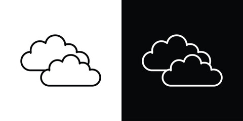 Cloud icon Graphic vector set for ui design