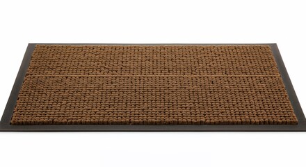 Light brown doormat with dark gray frame