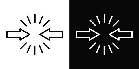 Conflict icon Graphic vector set for ui design