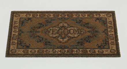 Vintage decorative doormat image