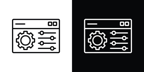 Control panel icon Graphic vector set for ui design