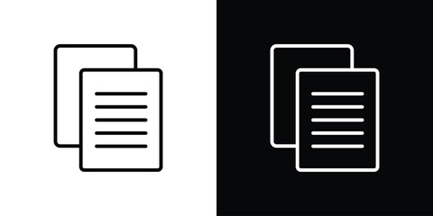 Copy icon Graphic vector set for ui design