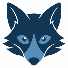 coyote head silhouette with pointed muzzle 