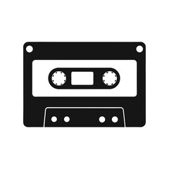 Fototapeta premium cassette tape isolated on white