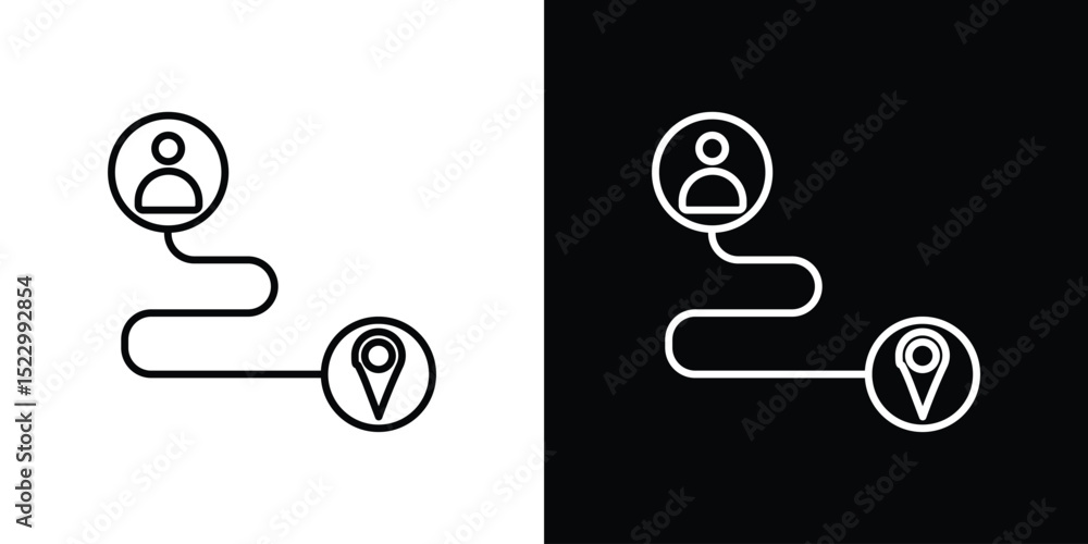 Aufkleber customer journey icon graphic vector set for ui design