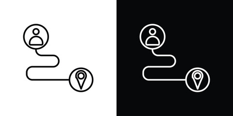 Customer journey icon Graphic vector set for ui design