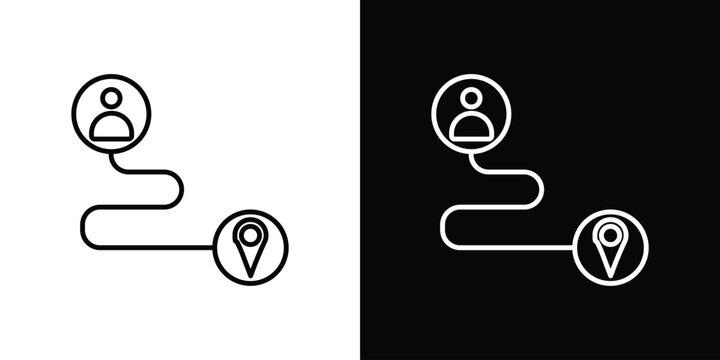 Customer journey icon Graphic vector set for ui design
