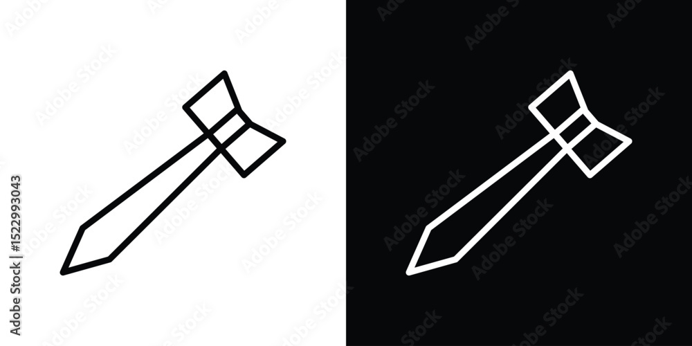Poster dart icon graphic vector set for ui design