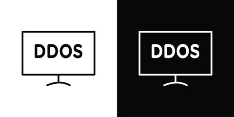 Ddos icon Graphic vector set for ui design