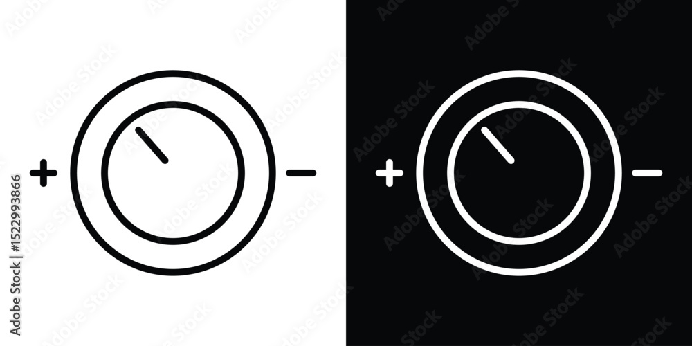 Poster dimmer icon graphic vector set for ui design