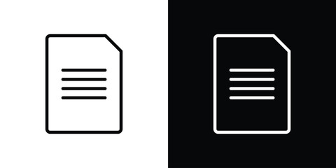 Document icon Graphic vector set for ui design