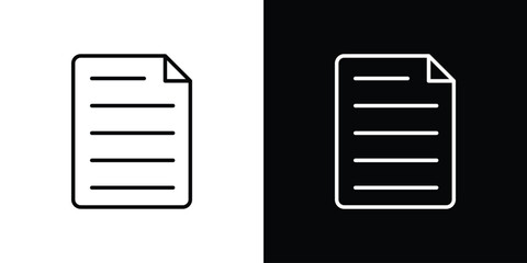 Document icon Graphic vector set for ui design