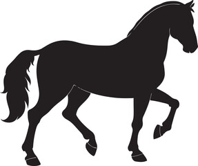 Fototapeta premium horse black silhouette,horse black vector 