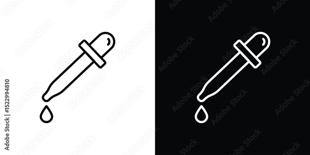 Poster dropper icon graphic vector set for ui design