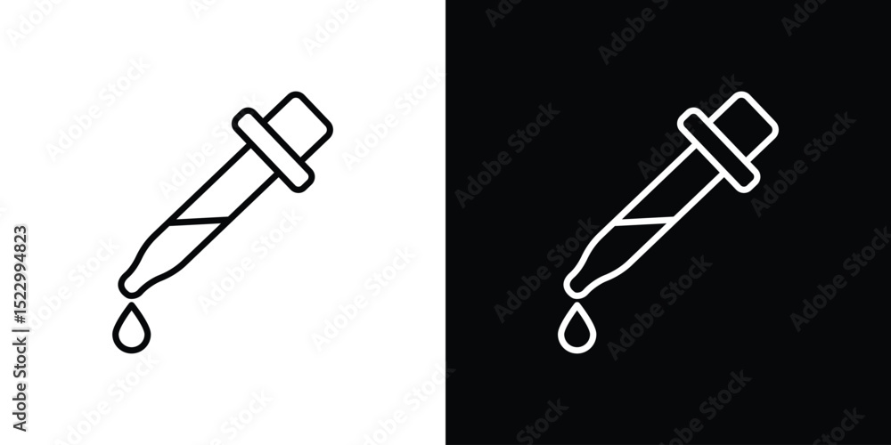 Poster dropper icon graphic vector set for ui design