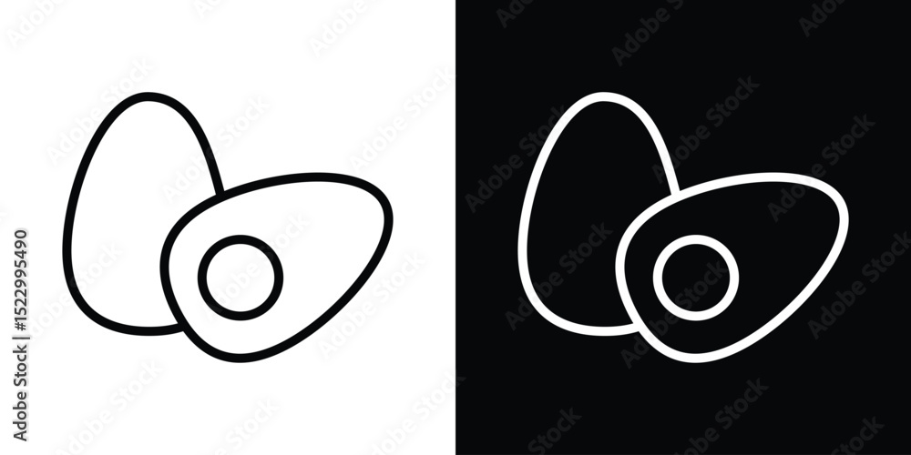 Poster egg icon graphic vector set for ui design