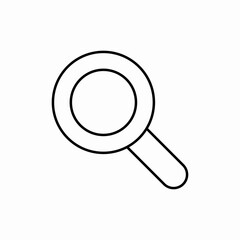 Magnifying glass search icon vector sign