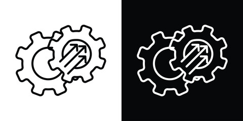 Efficiency icon Graphic vector set for ui design