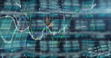 Image of data processing over financial data on grid