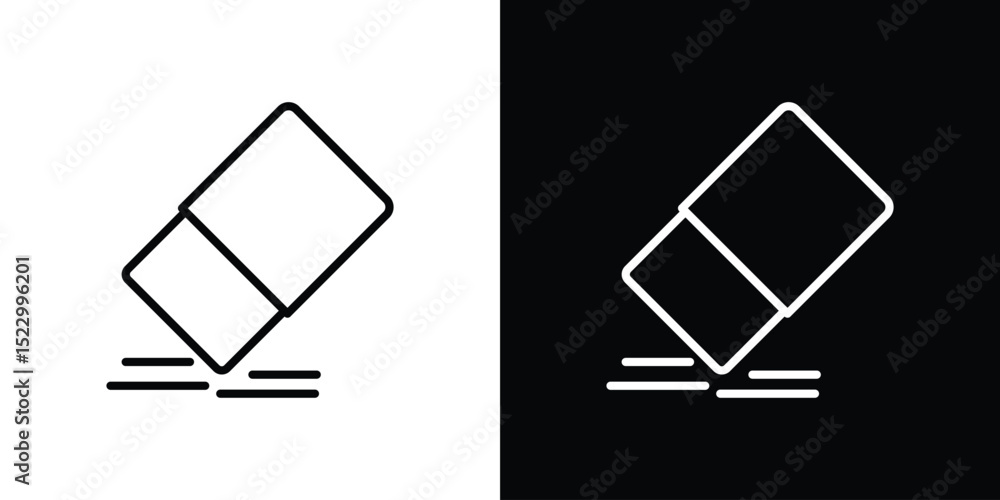 Aufkleber eraser icon graphic vector set for ui design
