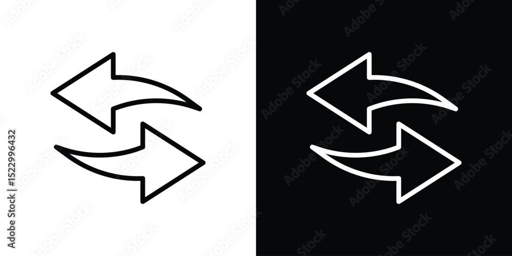 Aufkleber exchange icon graphic vector set for ui design