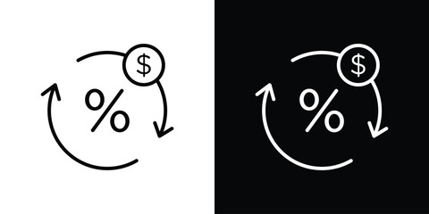 Exchange rate icon Graphic vector set for ui design