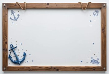 Nautical mockup frame perfect for Sailors Day celebrations and messages