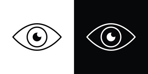 Eye icon Graphic vector set for ui design