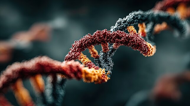Microbial genetic sequencing in high-tech lab with digital DNA analysis, hyper-realistic scientific research scene in ultra HD
