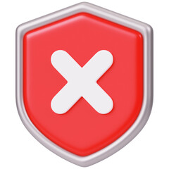 Obraz premium red cross button 3d icon in cartoon plastic style minimal isolated on transparent white background, clipping path