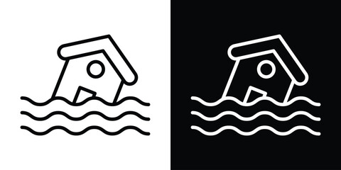 Flood icon Graphic vector set for ui design