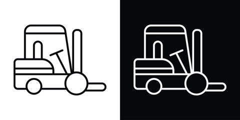 Forklift icon Graphic vector set for ui design