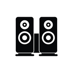 speakers isolated on white background
