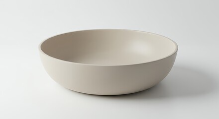 Beige round bowl